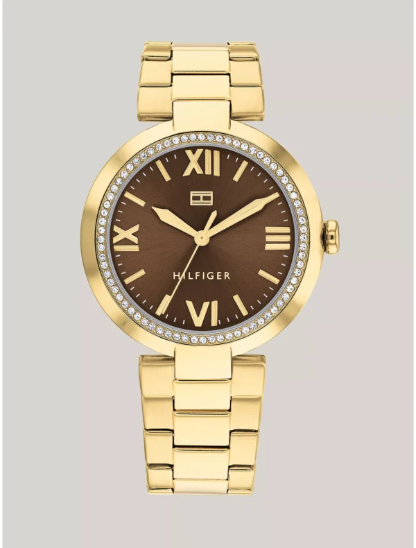Dress Watch with Gold-Tone Bracelet