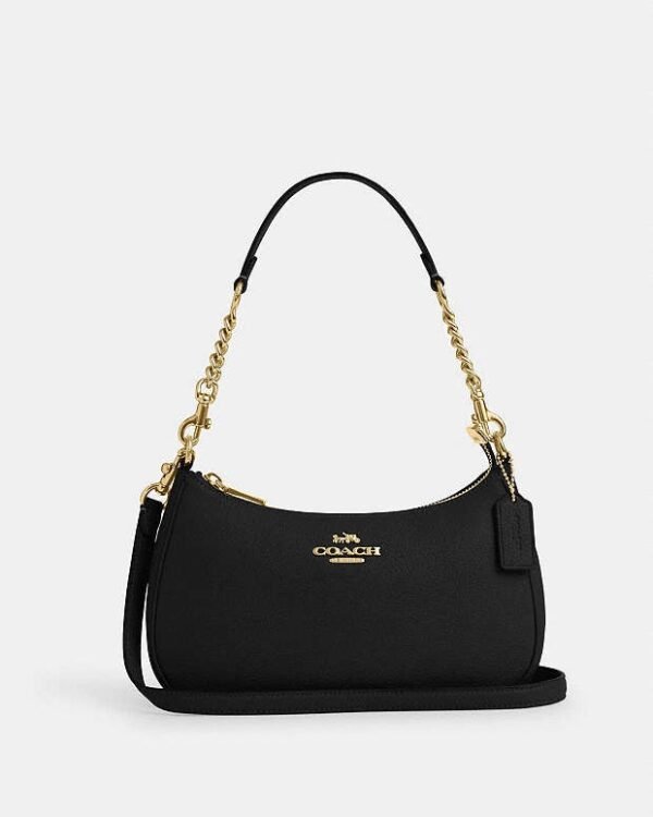 Coach Teri Shoulder Bag In Signature Canvas in black