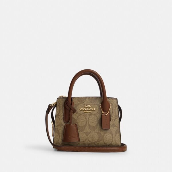 Andrea Mini Carryall In Signature Canvas Coach