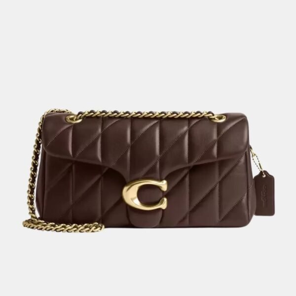 Coach Tabby 26 Quilted Shoulder Bag (Brown)