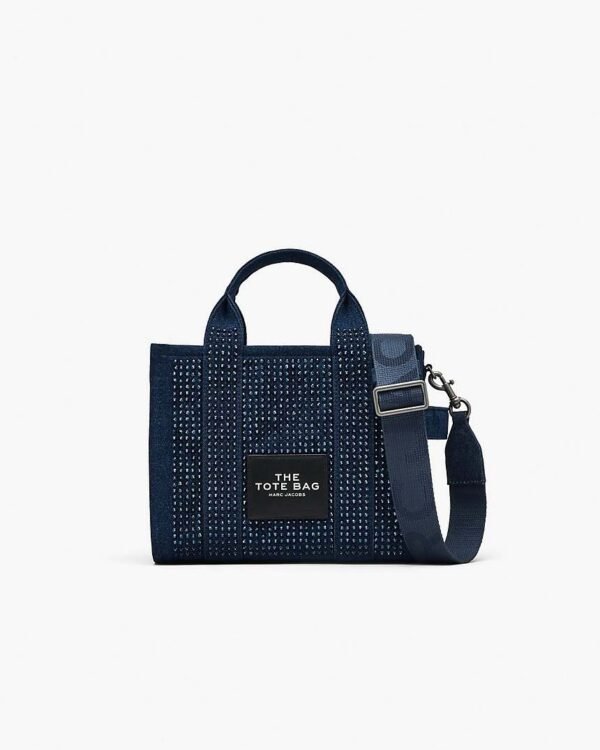 THE CRYSTAL DENIM SMALL TOTE BAG