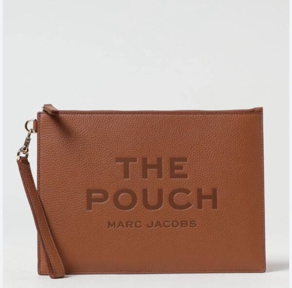 Marc Jacobs The Large Leather Clutch in CaMLE