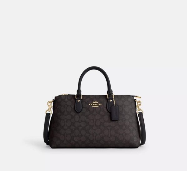 Coach Georgia Satchel Bag In Signature Canvas