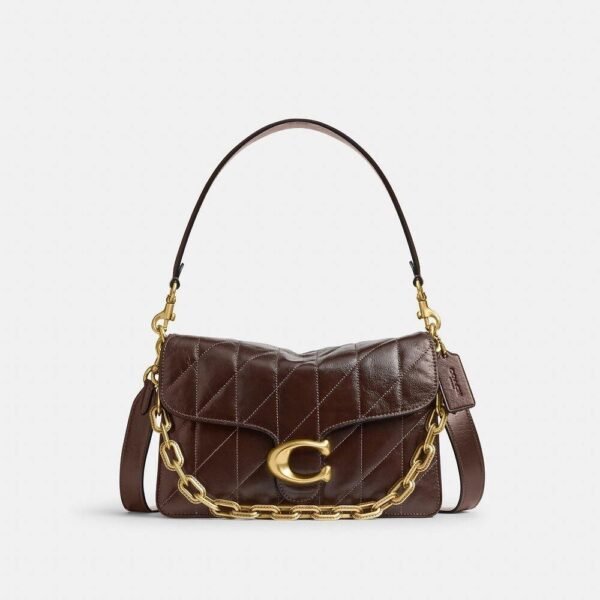 Coach Chain Tabby Shoulder Bag With Quilting