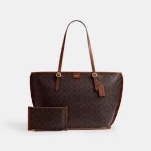 Coach Taxi Tote Bag In Signature Canvas